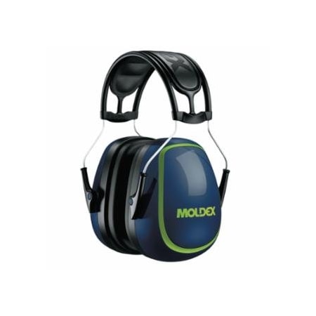 Moldex MX Series Earmuff, 27 dB, Black/Blue/Green, Headband 507-6120