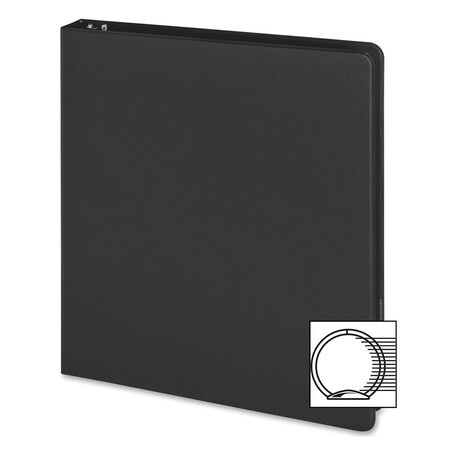 Business Source Basic Roundring Binder, Black BSN28523