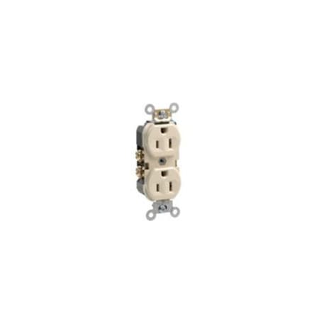 Leviton Commercial Grade Duplex Receptacle, 15 Amp, 125 Volt BR15-E