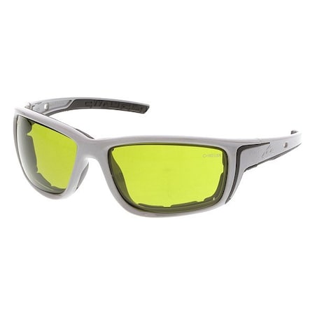 Mcr Safety Swagger (SR5), Welding Safety Glasses, MAX6 Anti-Fog, Green Filter 2.0 Lens, Glacier Gray Frame SR5220PF