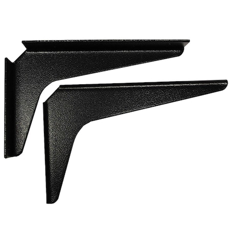 Keen Shelf Support Brackets, Black - 5 x 8 in. KE1786589