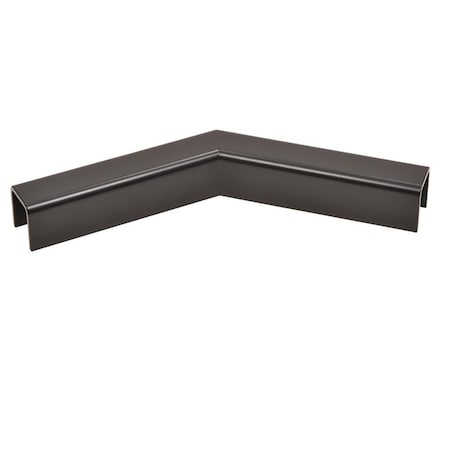 Cr Laurence Matte Black 135 Degree Horizontal Corner for 11 Gauge Low Profile Cap Railings GRL107H3MBL