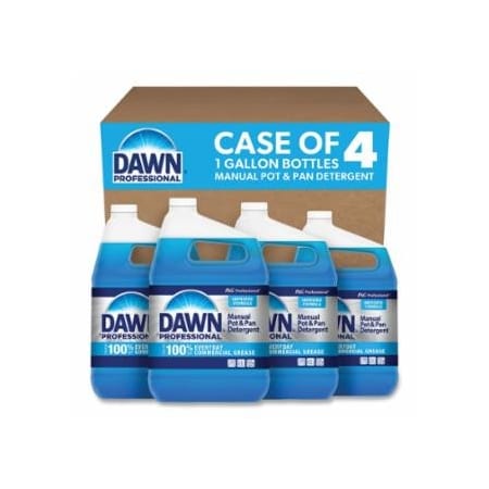 Dawn Manual Pot and Pan Dish Detergent, Original Scent, 1 Gallon Bottle, 4PK 608-57445