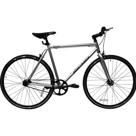 Micargi 48 cm Lightweight Anti Rust 700C Steel Aluminum Frame Fixed Gear Road Bicycle, Black RD-269-48-BK