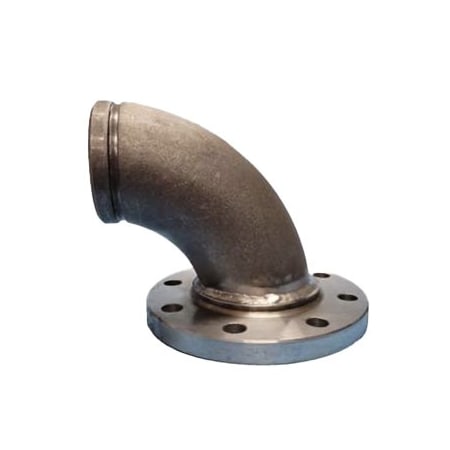 Industrial Choice Groove by 150 lb Flange 90 Degree Elbow SCH20 5 inch Steel GVF150-90-5-S20CS