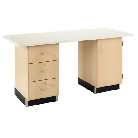 Diversified Spaces Ceramic Work Center, 72" W, 34-1/2" Height, 500 lb. CWC-72P