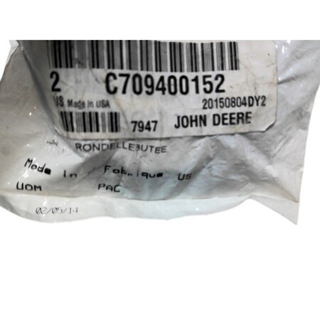 John Deere WASHER 2/PK THRUST, JOHN DEERE OEM C709400152 C709400152