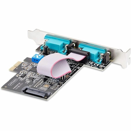 Startech.Com 2-PORT SERIAL PCIE CARD, DUAL-PORT PCI EXPRESS TO RS232/RS422/RS485 DB9 SERIAL CARD,  2S232422485-PC-CARD