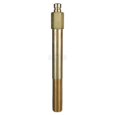 Dixon DQC CM Industrial Mold Interchange Extension Plug, 1/4-18 Nominal, Male NPTF, Brass CM2M2-B-L5.5