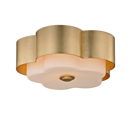 Troy Lighting Allure 2 Light Flush Mount 13.5 In. Gold Leaf C5651-GL