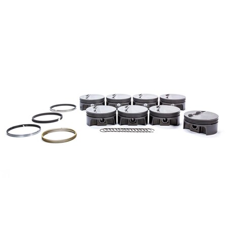 Track Usa 930200630 4.03 in. Bore Forged Flat Top Pistons Set for Small Block Chevy TR3614210