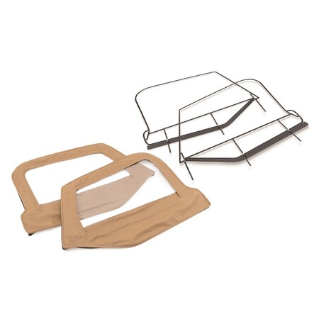 Mastertop Upper Half, Black, Set Of 2, With Spice Diamond Door Skin 16029217