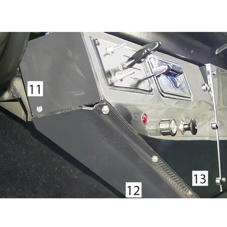 Replacement For Peterbilt 359 Year 1974 Under Heater Control Trim
