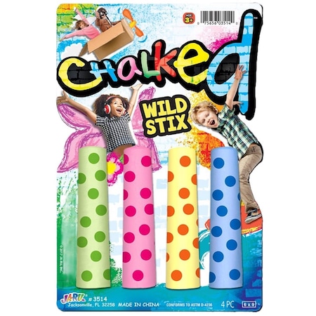Ja-Ru Sidewalk Chalk Multiple 4 pc 3514