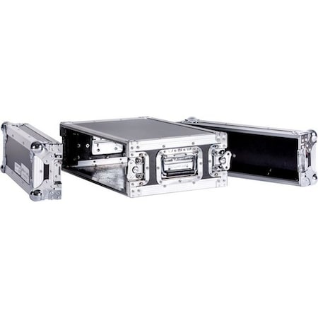 Deejay Led Fly Drive Case 3u Space Effect Case - 14-in Body Depth w/Pull-out Handle & Wheels TBH3UED