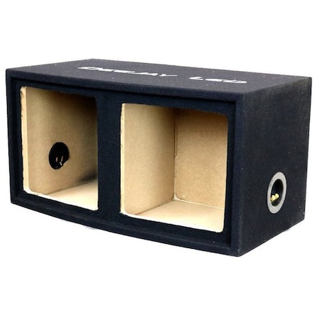 Deejay Led Double 15-in Sealed Square Woofer Empty Car Speaker Box 2X15SQUARESEALED