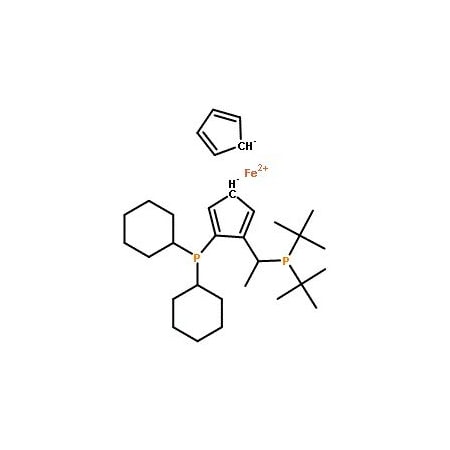 Ak Scientific (R)-1-[(Sp)-2-(Dicyclohexylphosphino)ferrocenyl]ethyldi-tert-butylphosphine (1g), CAS 158923-11-6 Y1750-1g