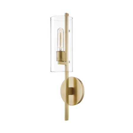 Mitzi Ariel 1 Light Wall Sconce 29.75 In. Aged Brass H326101-AGB