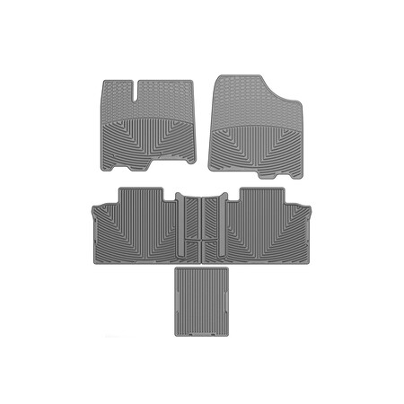 Weathertech Grey, Front, Rear, and Rear All Weather Floor Mats WTCG202244247