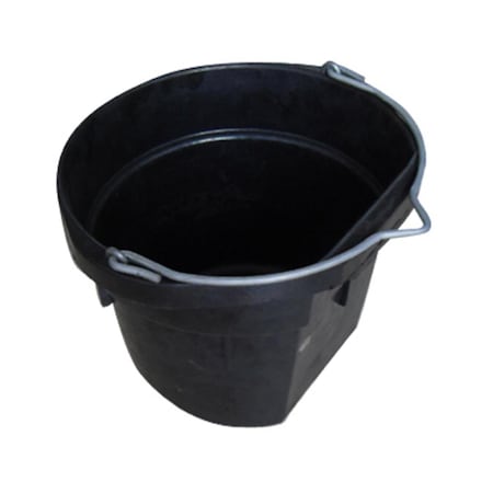 Master Rancher MR18QR-FSB-BLK 18 Quart Rubber Flat Bucket 175946