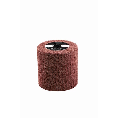 Superior Abrasives SATIN FLAP DRUM HEAVY DUTY AO 4" X 4" X 3/4" QUAD KEYWAY CRS COARSE A025275