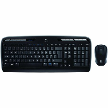 Logitech MK330 RF Wireless QWERTY Keyboard and Mouse Combo Black - UK Layout 920-003986