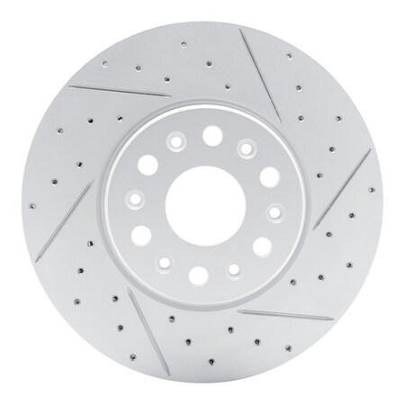 Dynamic Friction Co DFC Geoperformance Rotor - Drilled and Slotted 830-48090R