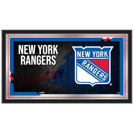 Holland Bar Stool Co New York Rangers 15" x 26" Hockey Collector Mirror by Holland Bar Stool Company MColNYRang