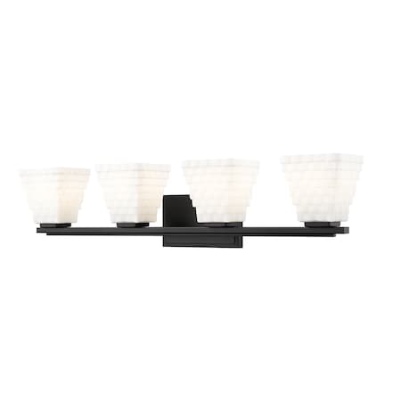 Z-Lite 4 Light Vanity in Matte Black 7514-4V-MB