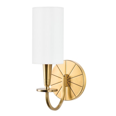 Hudson Valley Lighting Mason 1 Light Wall Sconce 5 In. Aged Brass 8021-AGB