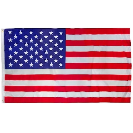 Valley Forge US Flag, 3 ft W, 5 ft H, Polyester ECO-1