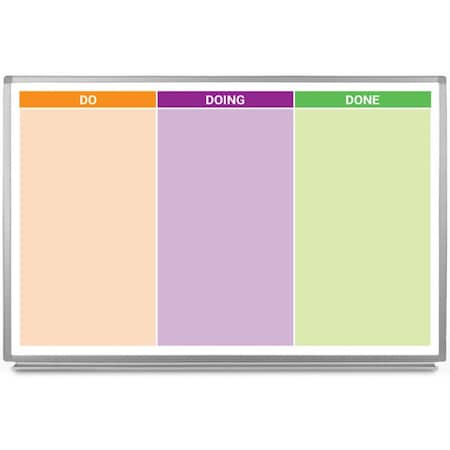 Creative Safety Supply Do, Doing, Done Whiteboard, 48in x 36in WB10076-48