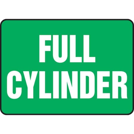 Accuform Cylinder Sign, 10 in H, 14 in W, Rectangle, English, MCPG597VA MCPG597VA
