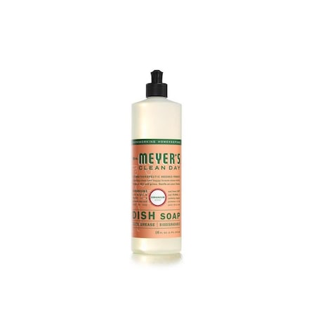 Mrs. Meyers Clean Day Dish Soap Clean Day Geranium Scent Liquid 16 oz Colorless 13103