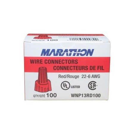 Marathon TWIST ON WIRE CONNECTOR WNP13RD100