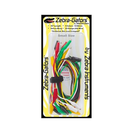 Zebra Instruments Small Zebra-Gator 10 36In Jmpr Wires 6A ZG002