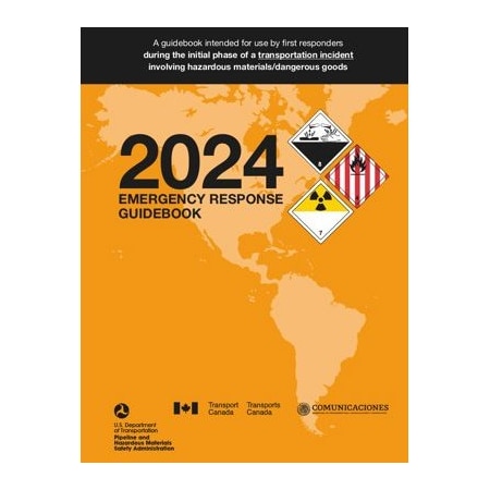 Labelmaster Safety and DOT Reference Book, 2024 Emergency Response Guidebook, English, Standard Bound ERG0031