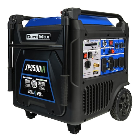 Duromax 9,500W Portable Dual Fuel Inverter Generator w/ CO Alert XP9500iH
