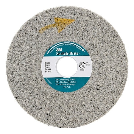 Scotch-Brite Convolute Wheel, Debur/Finish, 12x1x5, MED 7000046063