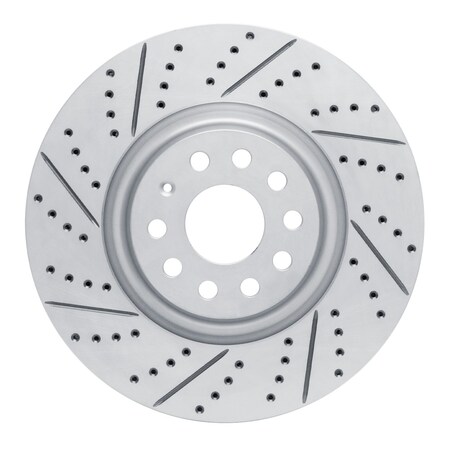 Dynamic Friction Co DFC Geoperformance Rotor - Drilled and Slotted 830-74034L