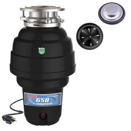 Wastemaid 1-1/4 HP Garbage Disposal Anti-Jam and Corrosion Proof with Odor Guard and Silver Guard 10-US-WM-658-3B