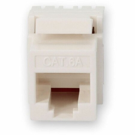 Add-On CAT6A UTP PUNCH DOWN KEYSTONE JACK DUAL IDC WITH CLEAR DUST CAP 180 DEGREE ADD-C6AUJK1D28CC-WE