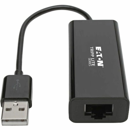 Eaton Tripp Lite Series USB 2.0 Ethernet NIC Adapter - 10/100 Mbps, RJ45, Black U236-000-R