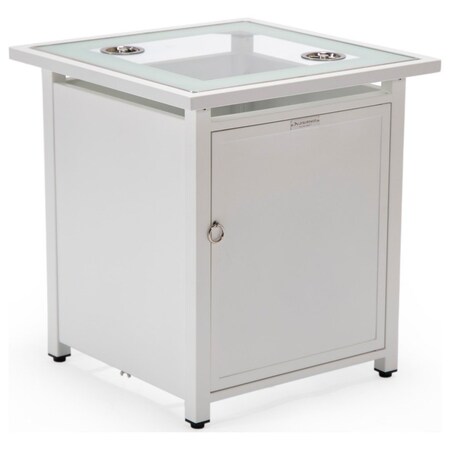 Leisuremod Walbrooke White Patio Square Tank Holder, White WH20W