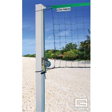 Gared Sports 4 in. Square Side Out Outdoor Volleyball Standards ODVB40SQ