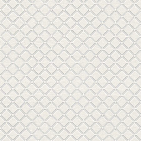 Brewster Armin White Diamond Trellis Paintable Wallpaper 4000-5281-17