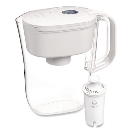 Brita Small 6-Cup Water Filter Pitcher with 1 Standard Filter, Denali, White, PK2 36089