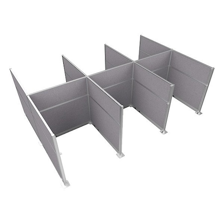 Versare Cubicle Kit, Cloud Gray, 72 in H HPEK-6P4-S-VCLG