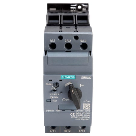 Siemens Circuit breaker size S2 for motor protection CLASS 10 A-release 32.40 A 3RV2031-4UA10