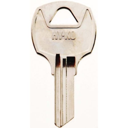 Hy-Ko Key Blank, Brass, Nickel, For: National Cabinet Locks 11010RO7